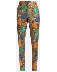 Etro - Apos;S Wool Patchwork Flat-Front Trousers - Lyst