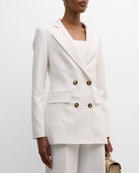 Lela Rose - Tailored Double-Breasted Blazer - Lyst