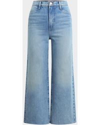 FAVORITE DAUGHTER - The Mischa Super High-Rise Wide Cropped Jeans - Lyst