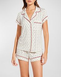 Eberjey - Sleep Chic Short Jersey Pajama Set - Lyst