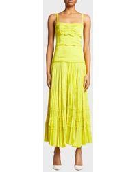 Jason Wu - Floral Jacquard Bow-Front Crepe Day Dress - Lyst