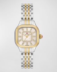 Michele - 29Mm Meggie Diamond Dial And Mother-Of-Pearl Watch, Two-Tone - Lyst