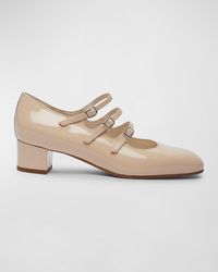 CAREL PARIS - Kina Patent Mary Jane Ballerina Pumps - Lyst