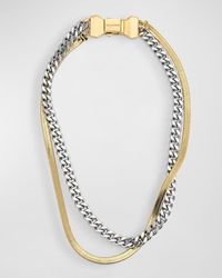 DEMARSON - Nadine Layered Two-Tone Necklace - Lyst