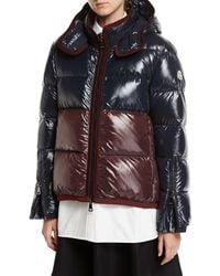 moncler aphrotiti shiny quilted down coat w/fur hood moncler aphrotiti shiny quilted down coat w/fur hood
