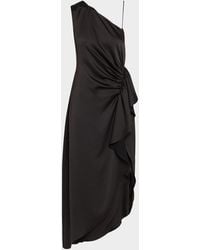 Ramy Brook - Malika Draped One-Shoulder Midi Dress - Lyst