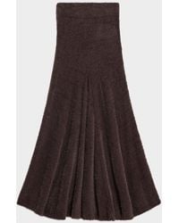 Helmut Lang - Fuzzy Eyelash Maxi Skirt - Lyst