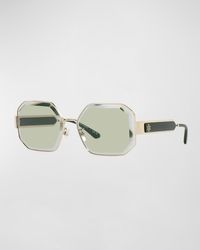 Tory Burch - Solid Mint Irregular Sunglasses - Lyst