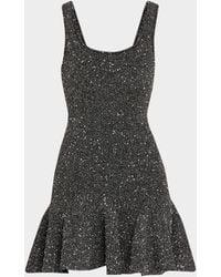LoveShackFancy - Sarajane Sequined Stretch Knit Mini Dress - Lyst