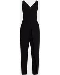 Emporio Armani - Sleeveless V-Neck Jumpsuit - Lyst