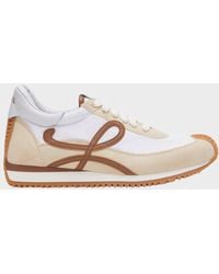 Loewe - Flow 2.0 Runner Suede And Leather Sneakers - Lyst