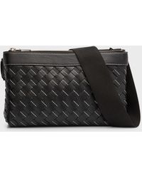 Bottega Veneta - Duo Intrecciato Leather Crossbody Bag - Lyst