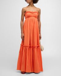 Acler - Dartnell Pleated A-Line Maxi Dress - Lyst