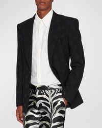 Dolce & Gabbana - Dg Monogram Jacquard Tuxedo Jacket - Lyst