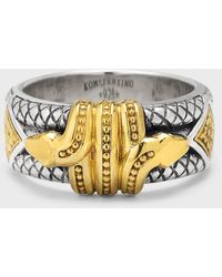 Konstantino - Two-tone Serpent Band Ring - Lyst