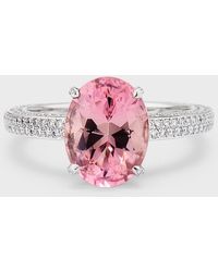 Chopard - High Jewelry 18k White Gold One-of-a-kind Pink Tourmaline Solitaire Ring - Lyst