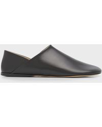 Loewe - Toy Leather Slipper Loafers - Lyst