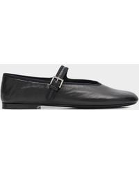 The Row - Boheme Leather Mary Jane Ballerina Flats - Lyst