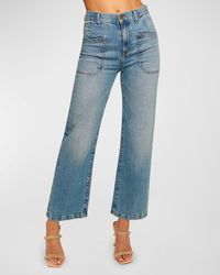 Ramy Brook - Zoey High-Rise Straight-Leg Jeans - Lyst