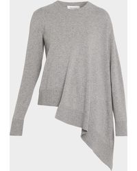 McQueen - Asymmetric Hem Cashmere-Wool Sweater - Lyst