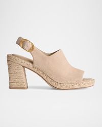 Rag & Bone - 75Mm Gigi Suede Espadrille Slingback Sandals - Lyst