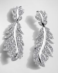 Mimi So - Phoenix 18k White Gold Diamond Wavy Earrings - Lyst