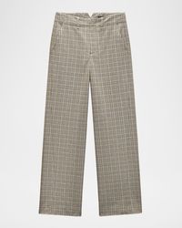 Rag & Bone - Shea Plaid Wool-Blend Straight-Leg Pants - Lyst