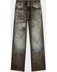DIESEL - P-Theck-Lkct Viscose Five-Pocket Pants - Lyst