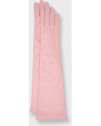 Portolano - Long Cashmere-Lined Leather Gloves - Lyst