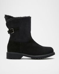 La Canadienne - Hadley Shearling-Lined Suede Boots - Lyst