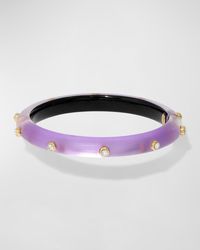 Alexis - Crystal Studded Hinge Bracelet - Lyst