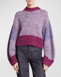 Loewe - Wool-blend Marl Sweater - Lyst