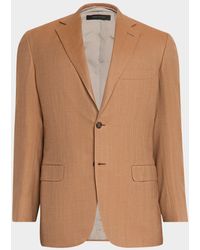 Brioni - Single-Breasted Herringbone Blazer - Lyst
