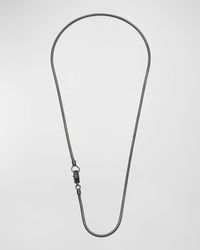 Marco Dal Maso - Classy Oxidized Necklace, 20"L - Lyst