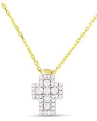 Frederic Sage - 18k Firenze Diamond Cross Pendant Necklace - Lyst