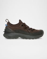 Moncler - Trailgrip Lite3 Nubuck And Suede Low-Top Sneakers - Lyst