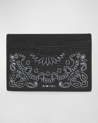 Amiri - Leather Bandana Card Holder - Lyst