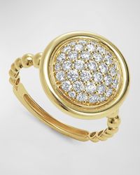 Lagos - 18k Gold Pave Diamond Ring, Size 7 - Lyst