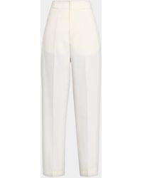 FFORME - Nahla Cotton-Silk Faille Straight-Leg Utility Trousers - Lyst