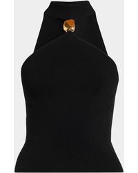 Jonathan Simkhai - Renlen Merino Wool Halter Top - Lyst