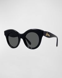 Loewe - Curved Logo Acetate & Nylon Cat-eye Sunglasses - Lyst