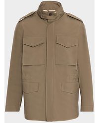 dunhill - Apos;S Lightweight Technical Field Jacket - Lyst