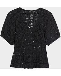 Rails - Argenta Cotton Eyelet Crop Top - Lyst