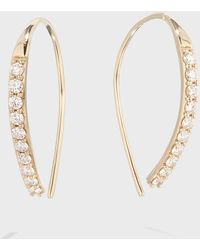 Lana Jewelry - Flawless 14k Small Hooked On Hoop Earrings W/ Diamonds - Lyst