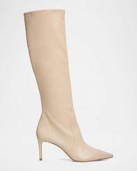 Stuart Weitzman - 75Mm Stuart Power Stretch Leather Knee-High Boots - Lyst