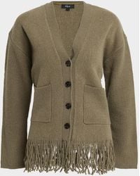 Rails - Kairi Fringe Wool-Blend Cardigan - Lyst