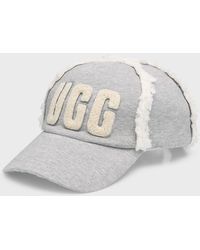 UGG - Logo Fleece Baseball Cap - Lyst