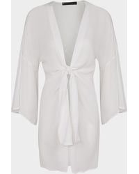 ViX - Solid Perola Knot Short Coverup - Lyst