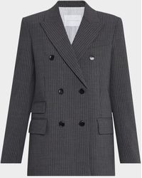 Maria McManus - Billiet Pinstripe Double-Breasted Blazer - Lyst