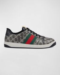 Gucci - Screener Gg Canvas Low-Top Sneakers With Web - Lyst